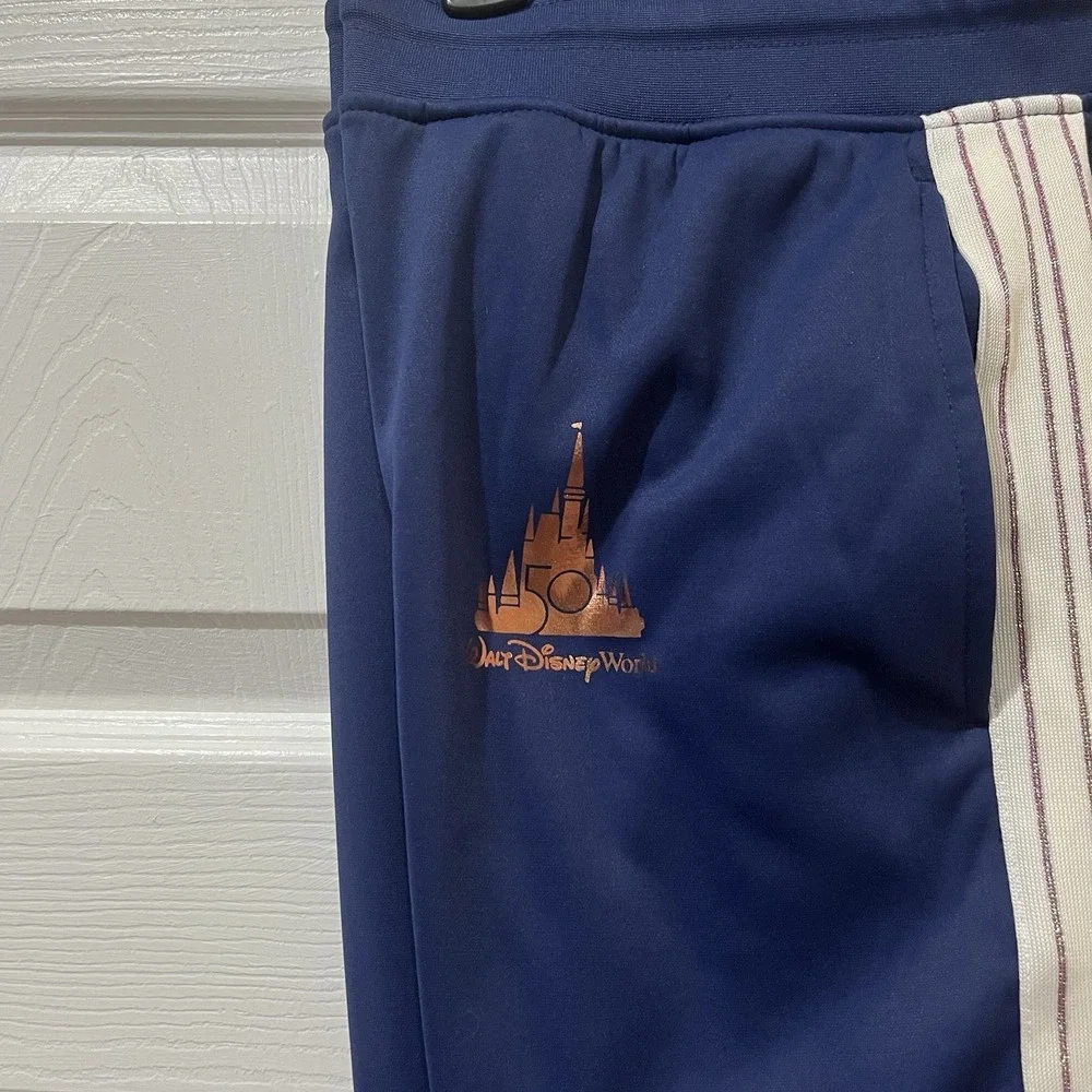 Walt Disney World Men’s Track Sweatpants Size Large Blue